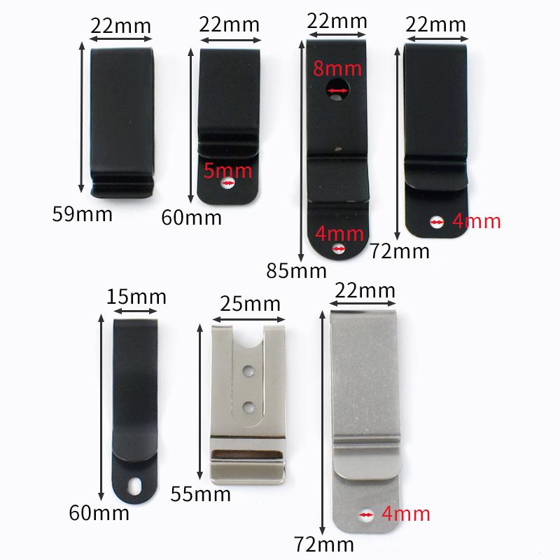 Meetee 2/5/10Pcs Metal Belt Clips Buckle Sheath Clip Clasp Wallet Key Hook Holster Waistband Belts Loop DIY Hardware Accessories
