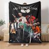 Wu‑Tang Clan Hip‑Hop Band Gruppe Druck Flanelldecke Weiche Warme Überwurfdecke für Sofa Bett Wohnzimmer