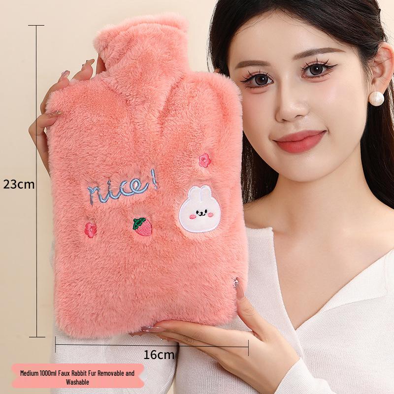 Large Hot Water Bottle: Warm Water Bag for Belly, Hand, and Bed