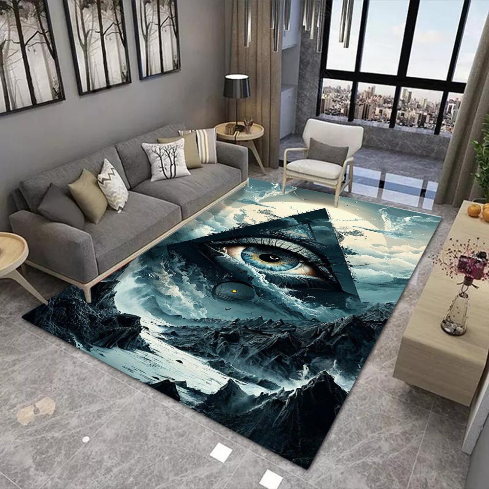 

Egyptian Eye of Horus Large Area Rug Wear-resistant Carpet for Living Room Bedroom Soft Floor Mat Home Decorate Culture Worship 40x60cm