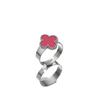 Lucky Four-leaf Clover Ring - Titanium Steel Adjustable Non-tarnish Ring