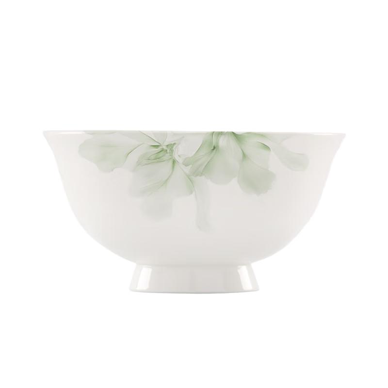 NINE CRANES Jingdezhen Bone China Noodle and Soup Bowl Set, 6-inch (Set of 4)
