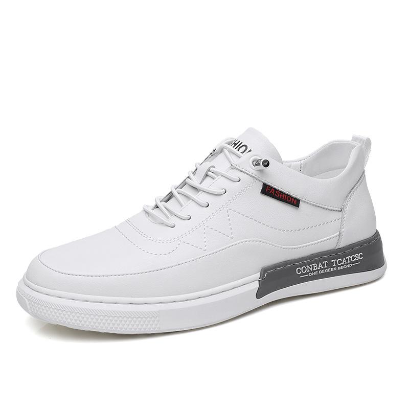 Fashion Luxury Cowhide Hollow Men's Board Shoes Designer Casual Light  Platform Sneakers Male Fashion Soft Sole Autumn Men Shoes