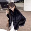 Winter Daughter Wind Fur Jacket Short Imitation Mink Velvet Loose Stand-up Collar Fur Jacket Women's Light Women's