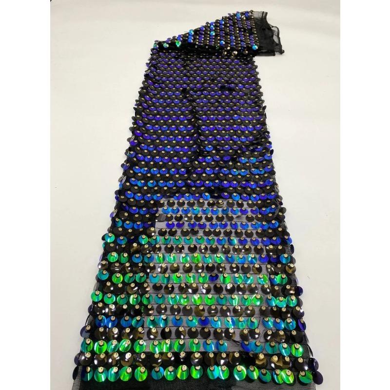 

1/3/5Yard Multi-color Sequin Embroidered Mesh Fabric for Sewing Women s Dress Shirt Evening Dress Fishtail Dress Sequin Fabric 1Yard