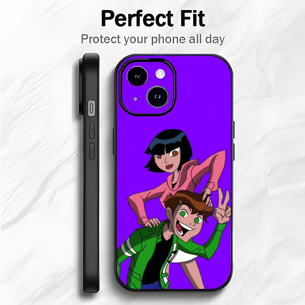 Fun Cartoon B-Ben 10 Phone Case Phone Case Soft Packaging Lightweight For iPhone17 16 15 14 13ProMax