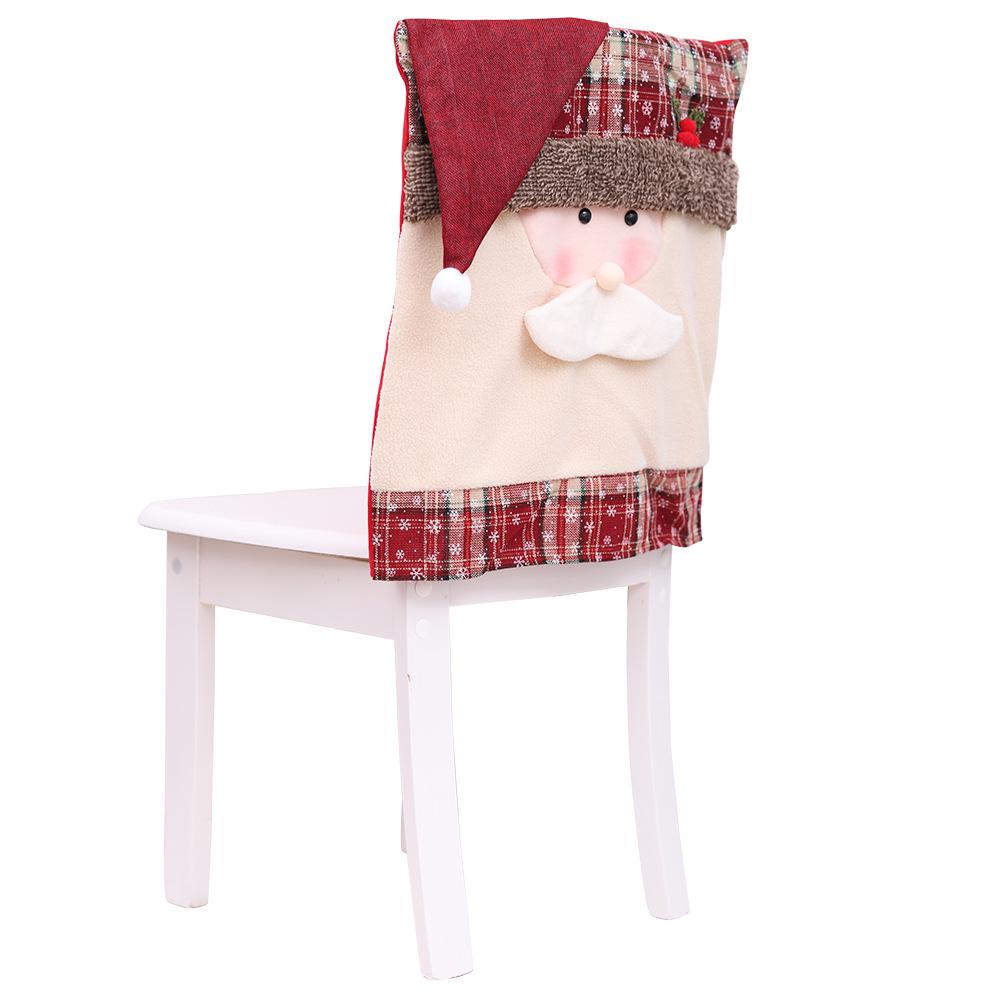 Christmas Decoration Supplies Home Decoration Chair Cover Restaurant Hotel Square Stool Decoration for The Elderly
