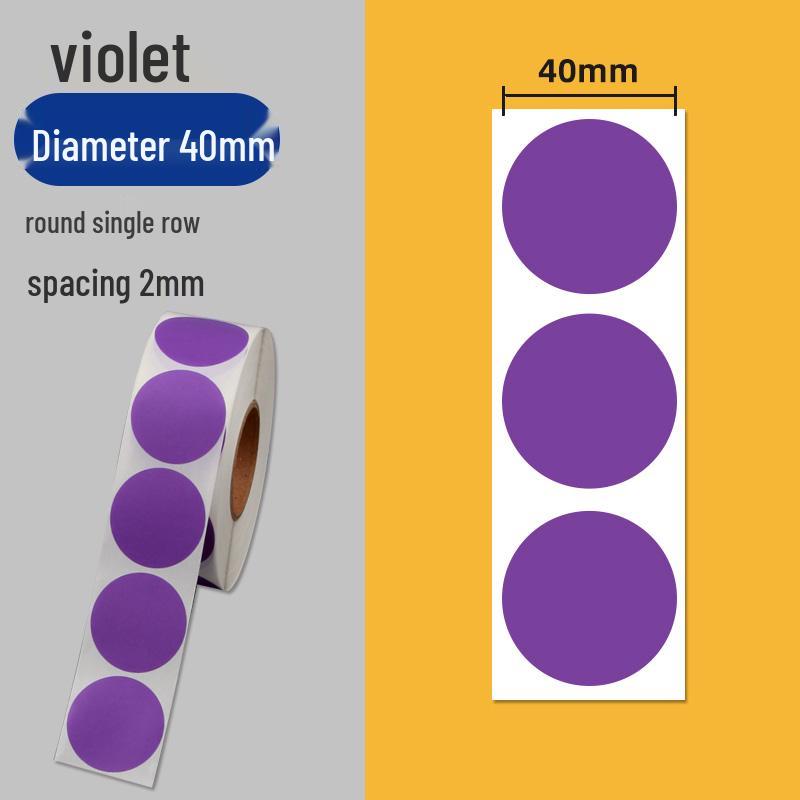 Colorful Self-Adhesive Round Dot Stickers - Writable Small Paper Labels