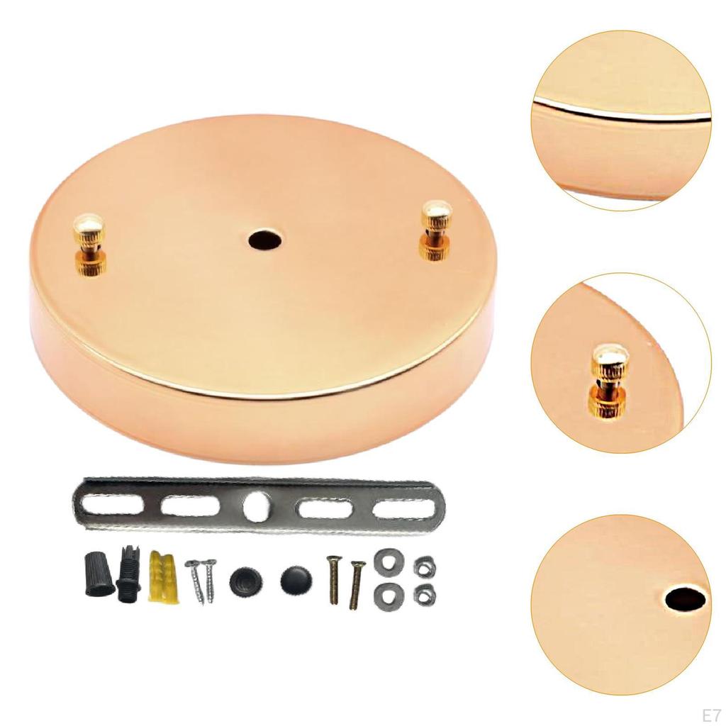 Canopy Kit Chandelier Ceiling Plate with Mounting Hardware Retro Style for Pendant Lamp Iron