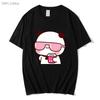 Couple Shirt Bubu Is Watching Movie With Dudu Tshirts Cartoon Cute Graphic Tshirt Unisex Kawaii Y2k Top 100 Cotton Unisex Clothes