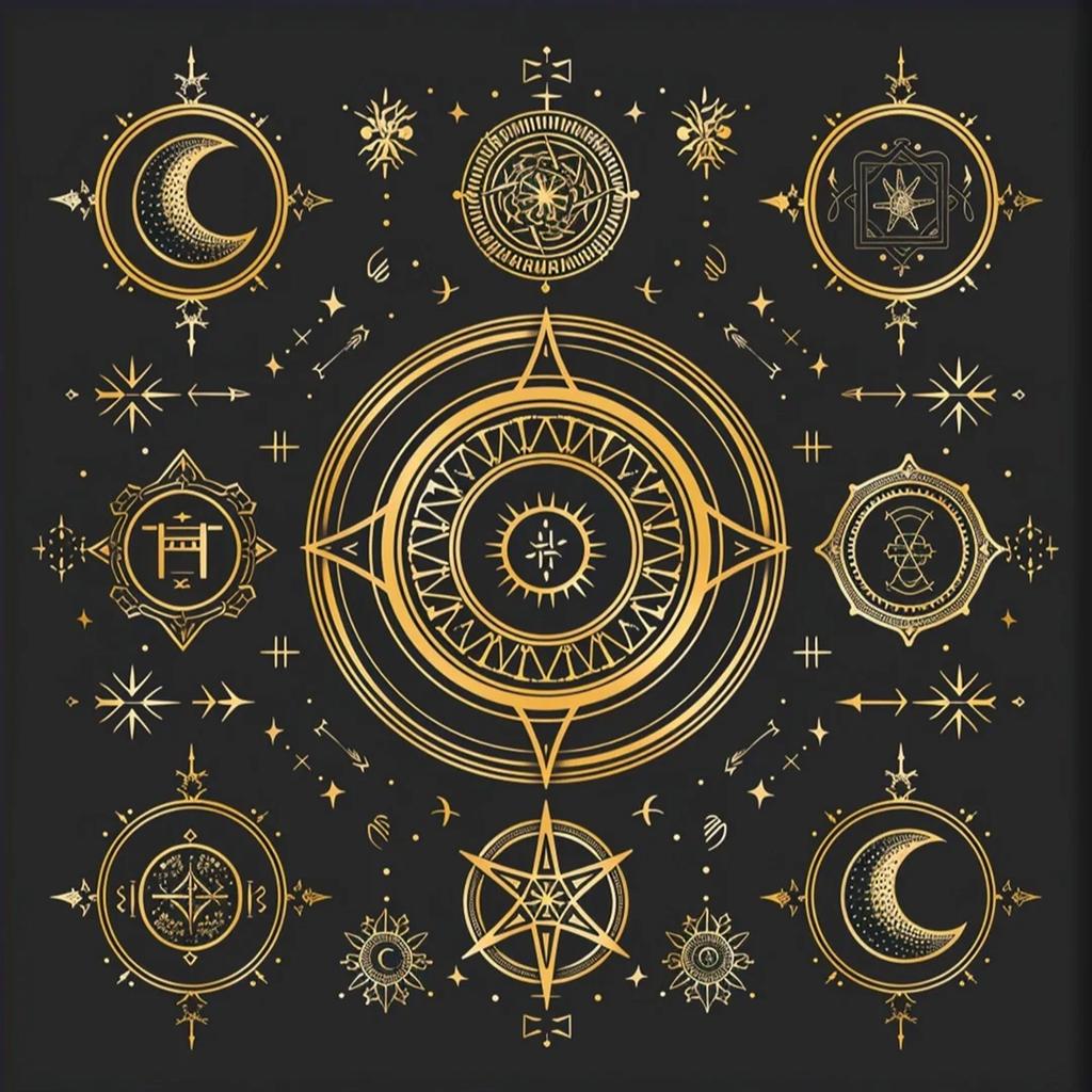 Suede Tarot Patch Tablecloth Divination Altar Cover for Rune Magic Daily Board Games