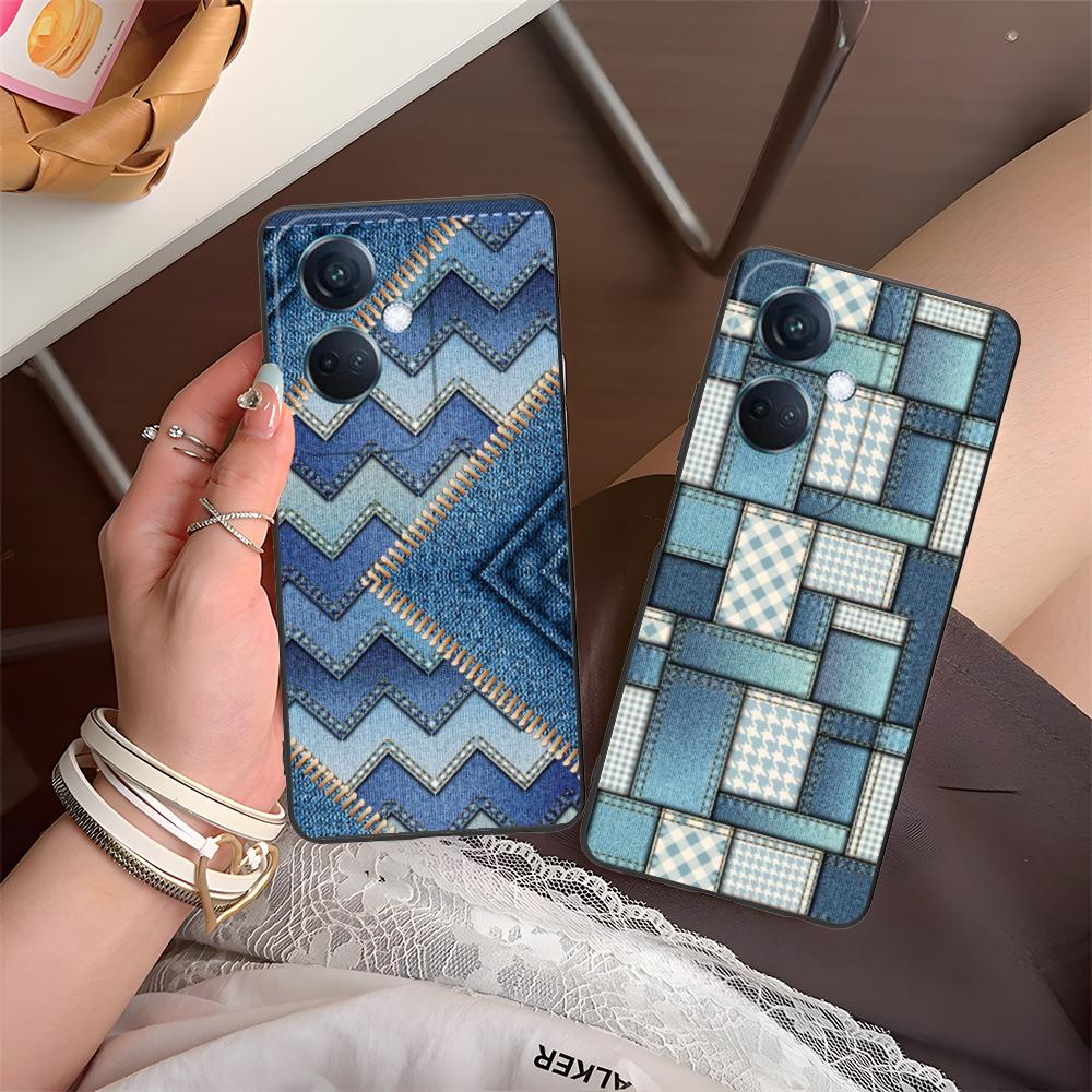 Jeans Texture Mobile Phone Case for OPPO Find X9 X8 X7 X6 X5 X3 X2 Plus S Pro Ultra Lite Colorful Printing Cover Luxury Cover
