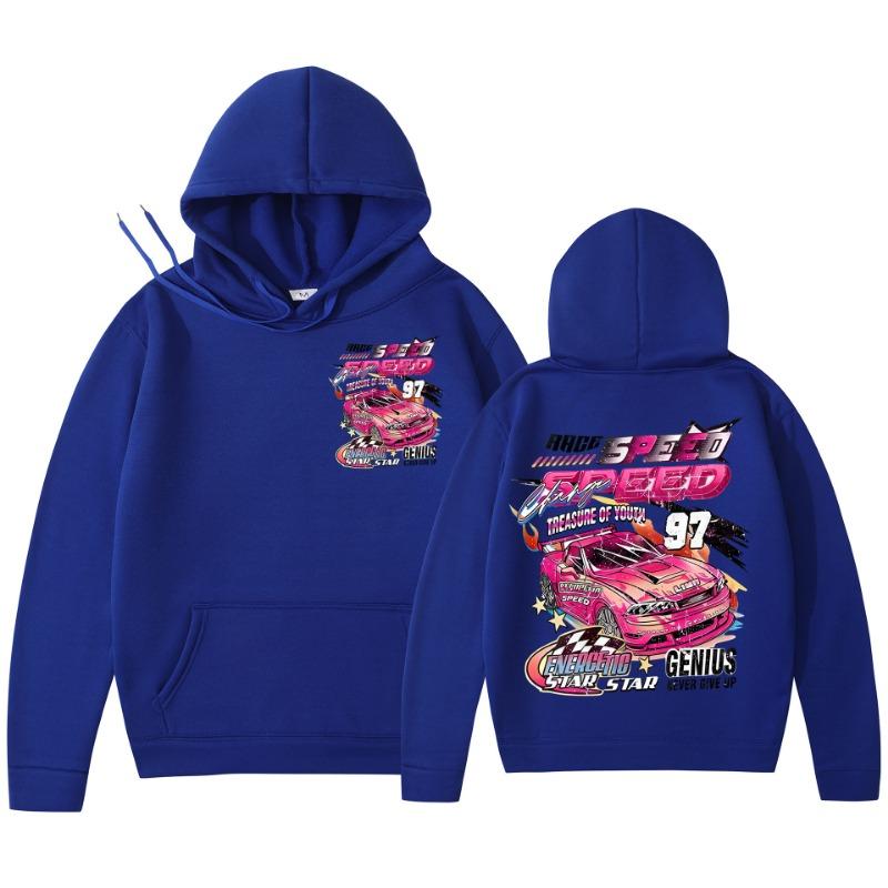 Men Women Autumn Winter Cool Hoodie Car Print Hoody Men Vintage Casual Sweatshirt Long Sleeve Pullovers