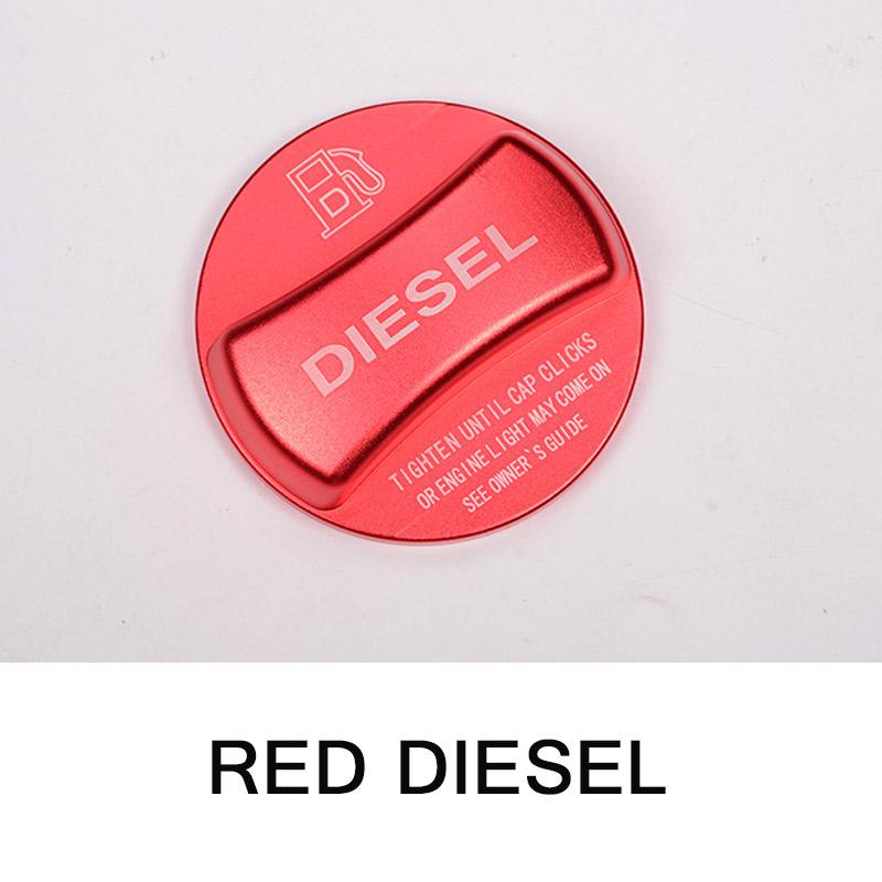 

Aluminum alloy Gas and Diesel Fuel Tank Cap Cover Trim For BMW X1 X2 X3 X4 X5 X6 F10 F15 F16 F25 F26 F30 F34 F35 F48 F47 G30 G38 Red Diesel
