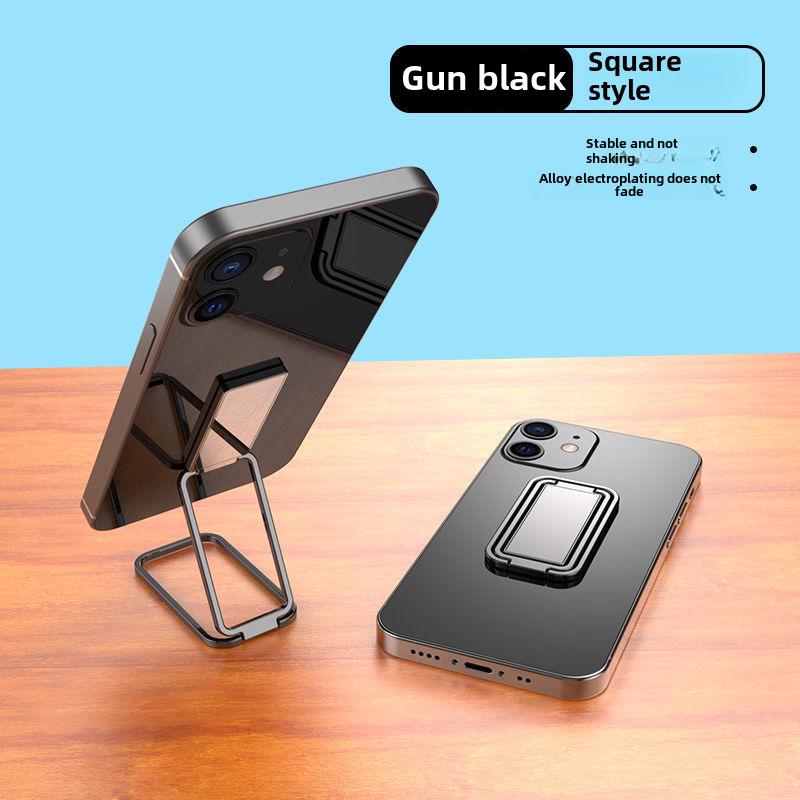 Zinc Alloy Multi-Function Foldable Phone Stand and Back Sticker Ring