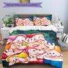 3pcs Seven Dwarfs Bedding Set 1 Soft Quilt Cover + 2 Pillowcases, Machine Washable Suitable for All SeasonsS084