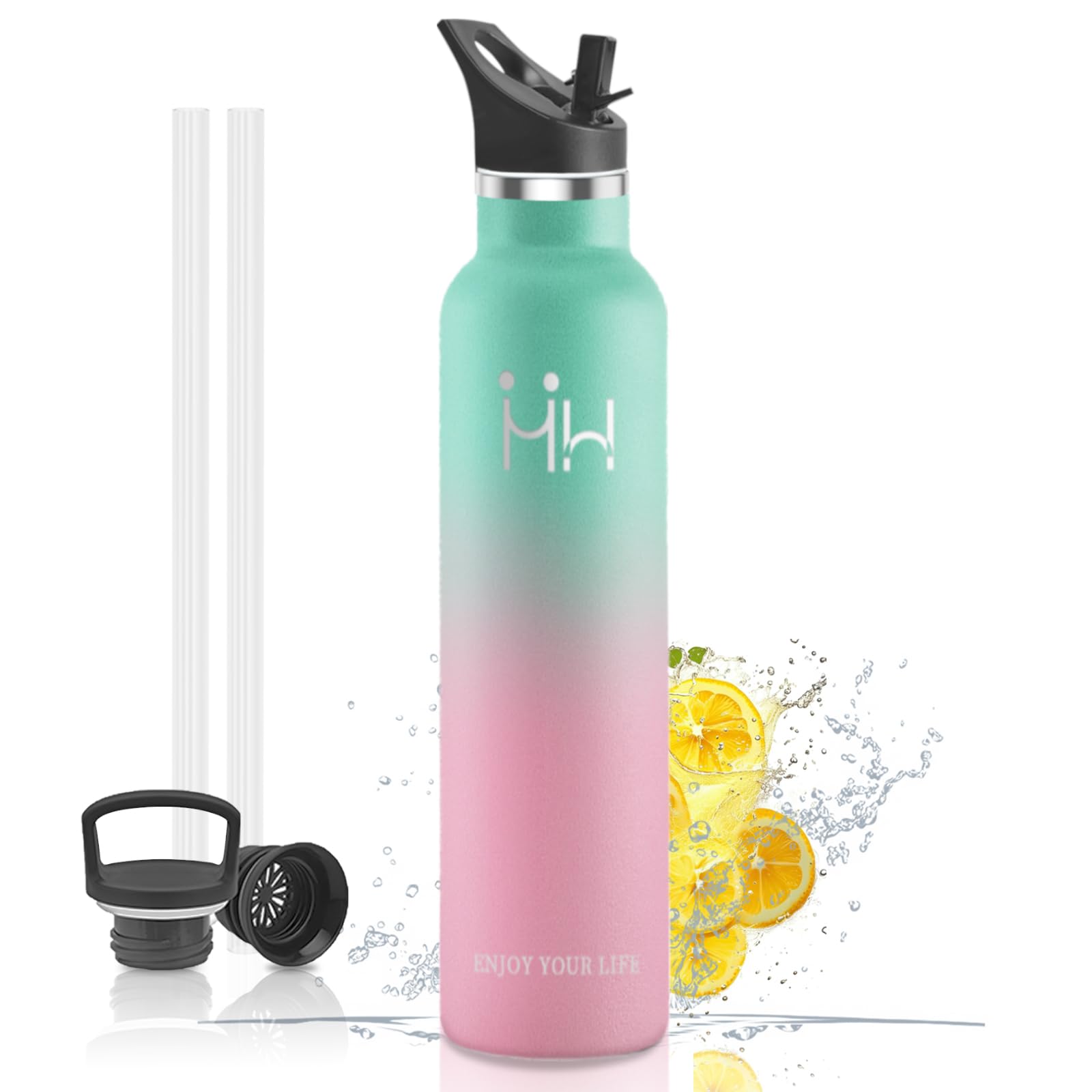 

BOONSHAK Stainless Steel Thermos with 1 Keeps Drinks Hot or Easy to Large Suitable for Middle High and Includes Two Vacuum Ideal for Club Outdoor and