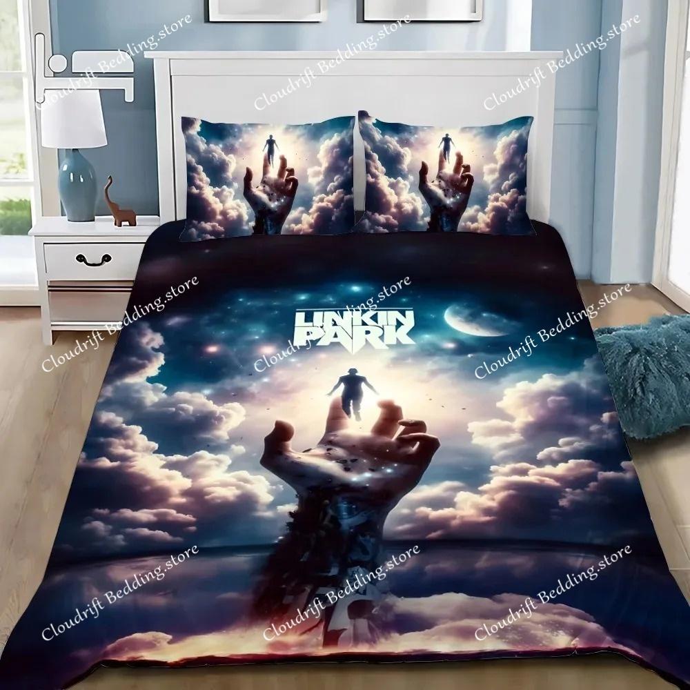 Rockband Linkin Park Bettwäsche-Sets Exquisites Bettwaren-Set Bettbezug Bettdecke Bettwäsche-Set Luxuriöses Geburtstagsgeschenk