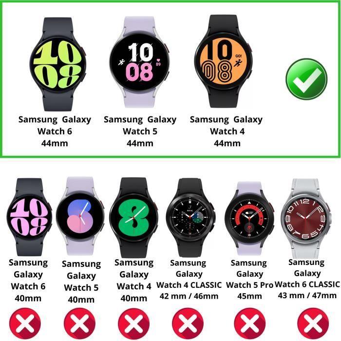 Tempered Glass for Samsung Galaxy Watch 6 44mm [Pack of 2] Phonillico® Anti-Scratch Watch Screen Protector Film