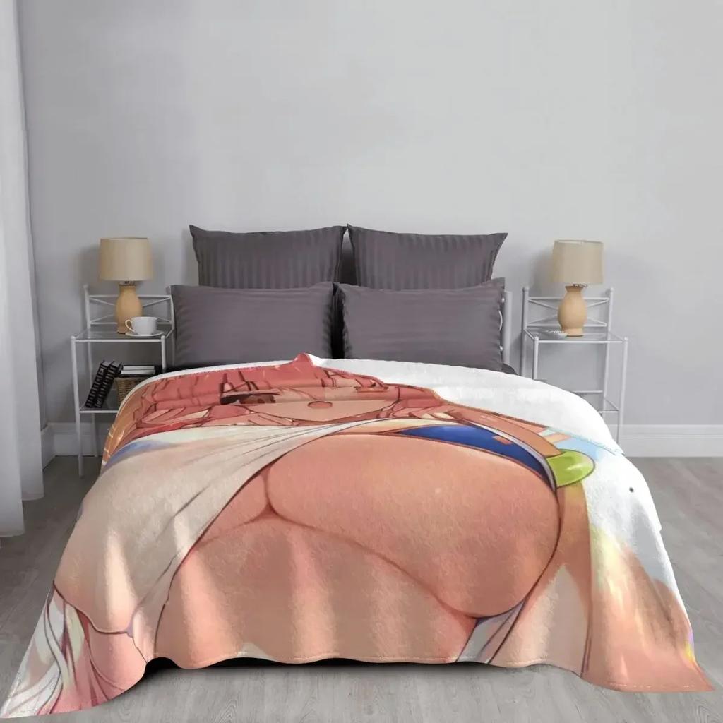 Tamamo No Mae Caster Fate Grand Order Anime Waifu Throw Blanket Gift Bed Fashionable for Winter Blankets