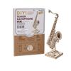 3D Wooden Puzzle Ornament Series with Japanese Instructions Tsukurundesu® (Tenor Saxophone)