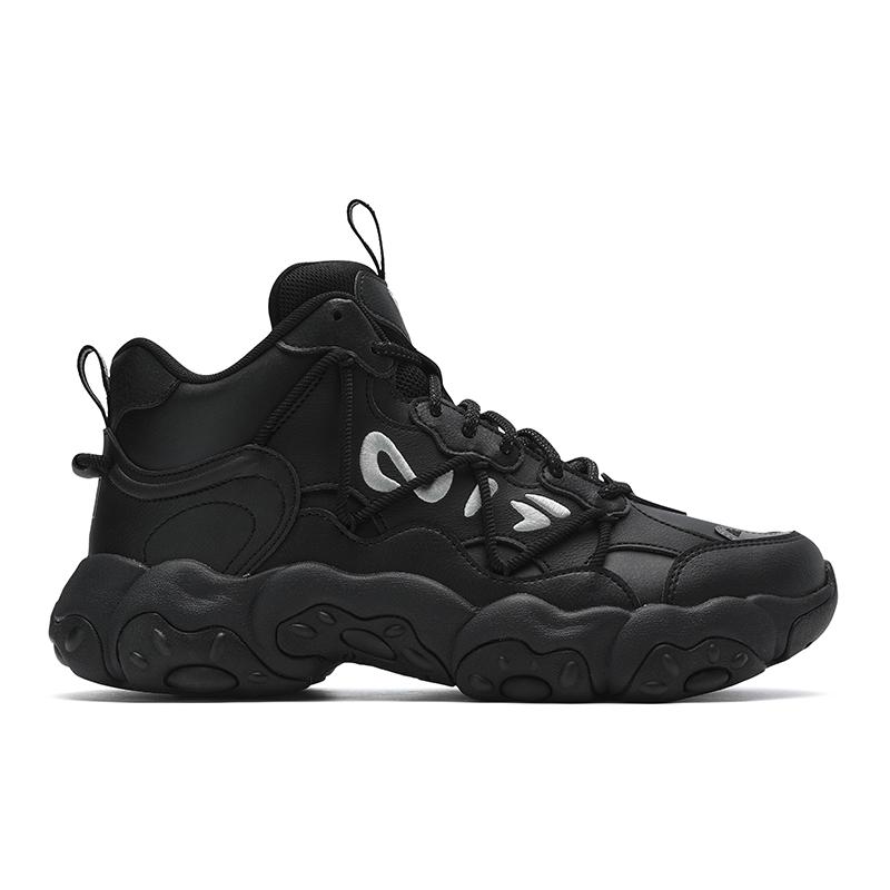FILA Cat Paw Fluid 6 Mid Comfortable Versatile Lightweight Durable Mid-Top Casual Shoes Men Casual Shoes Black F12M511115FBK