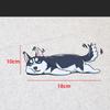 Reflective Husky Cartoon Dog Car & Motorcycle Scratch Cover Sticker