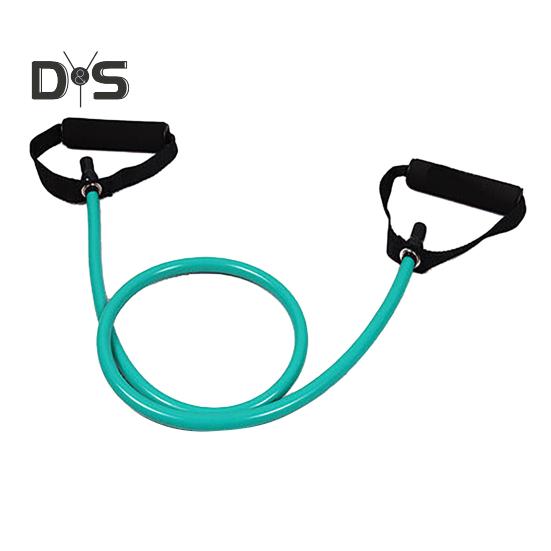Fitness Resistance Band with Anti-slip Handle Portable Men Women Arm Shoulder Stretch Strength Training Leg Toning Exercise Elastic Strap Tension