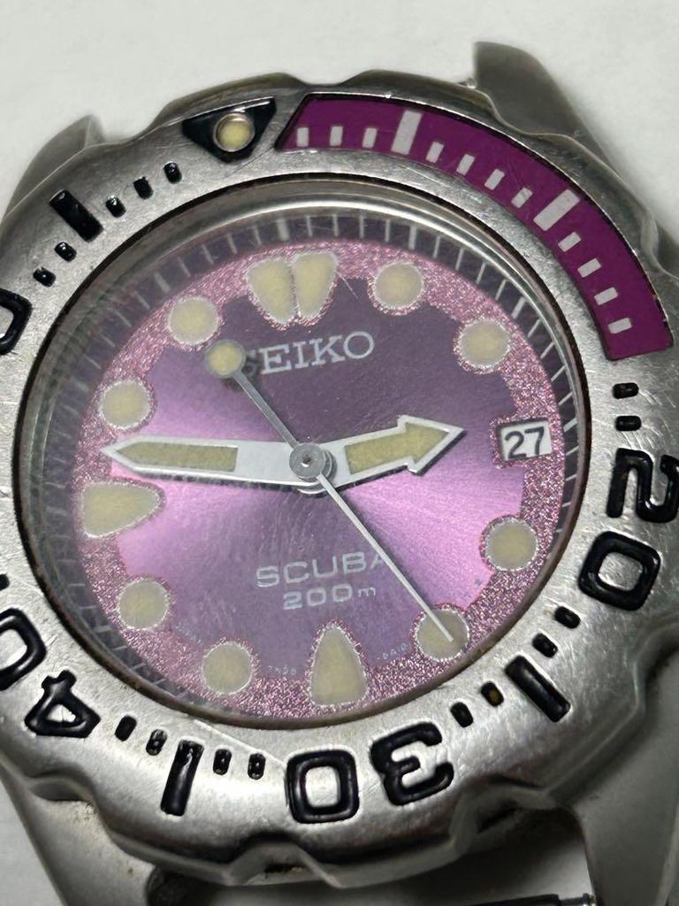 [USED] SEIKO SCUBA 200m Pink Watch