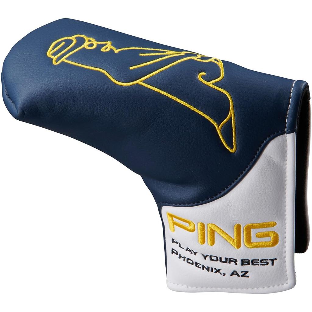 PING Golf Putter Cover Putter Cover Navy X White Men's