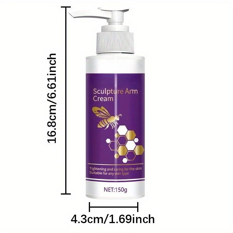 Formende Creme - Straffende & Feuchtigkeitsspendende Körpercreme mit Natürlichem Bienengift, für Arme, Oberschenkel, Gesäß, Bauch - Geeignet für Alle Helle Beige-Typen