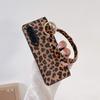 Applicable To Samsung ZFold6 Mobile Phone Case Brown Leopard Print Ring Zfold5 Folding Screen Portable Protective Case PC Hard Case