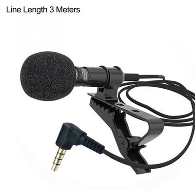3,5mm klopový mikrofon zpěvový stojánek klipsna pro mobilní telefon konference řeč audio video klopový mikrofon