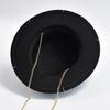 Nuovo Design Moda Cappello Fedora Per Donne Uomini Decorazione Catena Metallica Cappello Jazz Party Cappellini da Chiesa