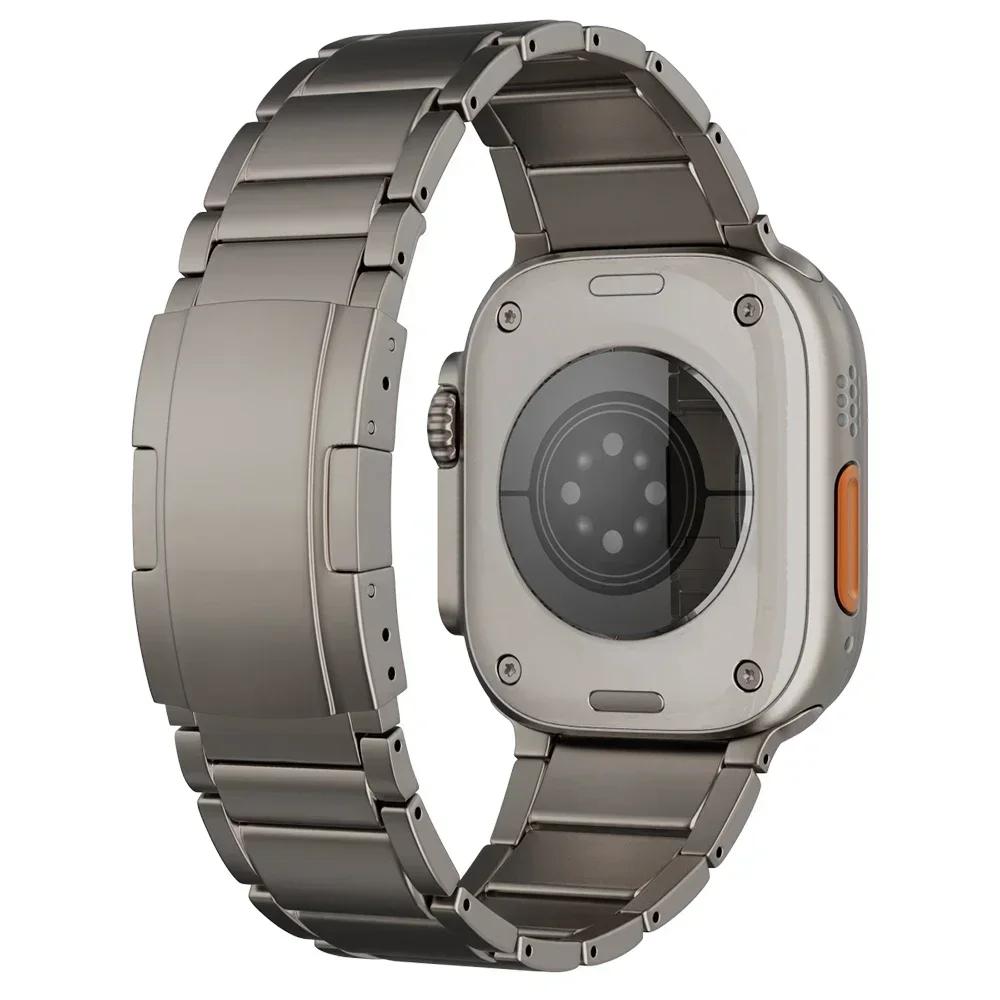 Titanium Business Strap for Apple Watch Series 11 46mm Ultra 3 2 49mm Band 45mm 44mm Luxury Correa for IWatch 9 8 7 6 Se 5 41mm