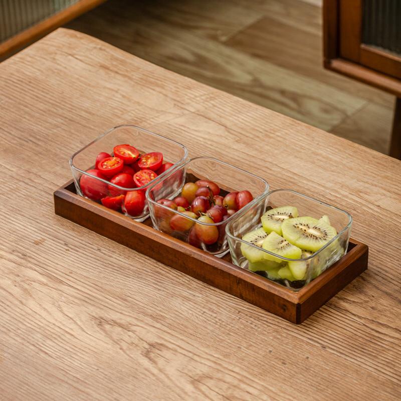 

Ru Han Chinese Style Walnut Wood Serving Tray Set