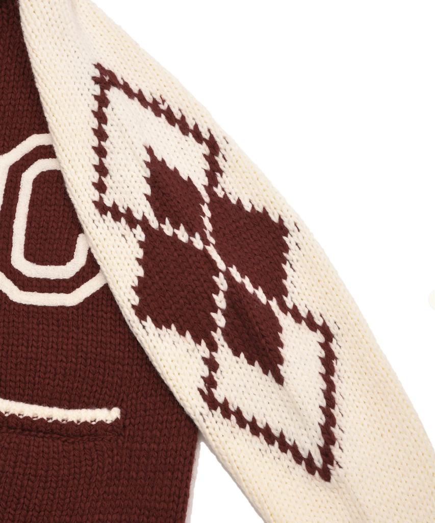 COVERNAT Cowichan Cardigan Red