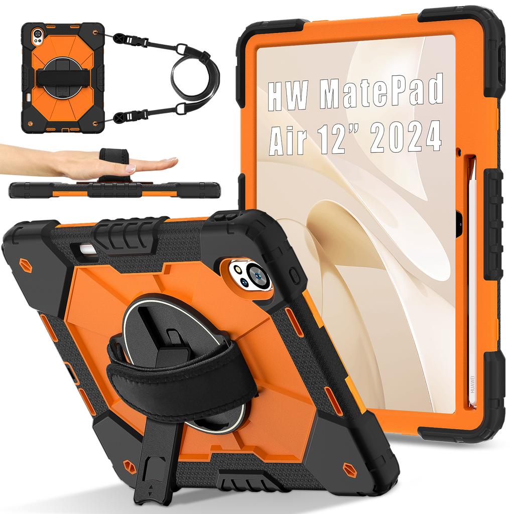 Stand Armor Case for Huawei MatePad Air X 2025 2024 12.0inch Model LRT-W20 LRT-W30 BKY-W20 BKY-W00 Heavy Duty 360 Rotating Cover