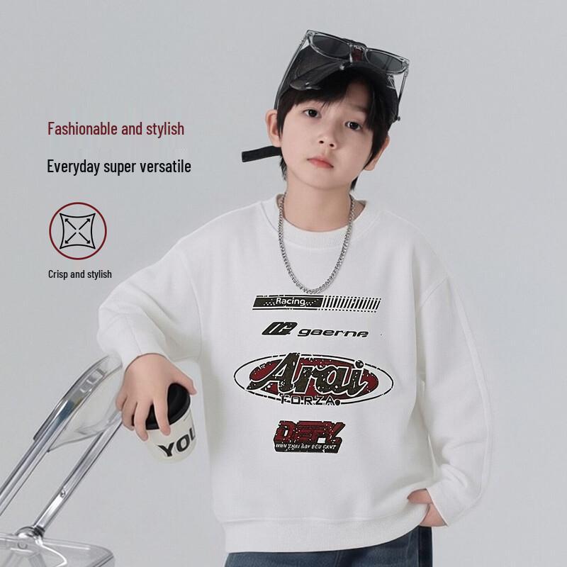 Boys' Cotton Blend Long Sleeve T-Shirt