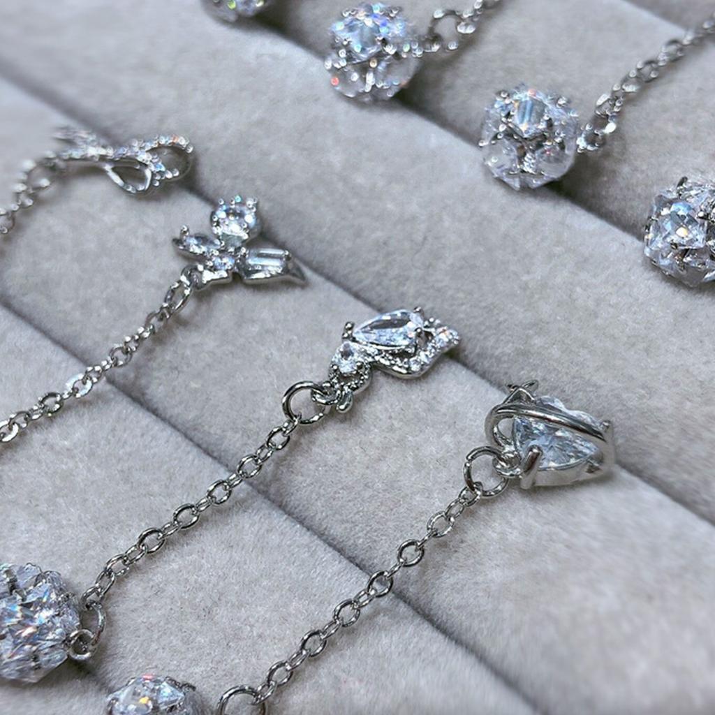 3D Dangle Nail Charms Bowknot Nail Art Charms Zircon Nail Gems Nail Art Rhinestones DIY Manicure Nail Art Decorations