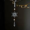 2pcs Acrylic Christmas Clear Snowflake Pendants  Home Xmas Decoration