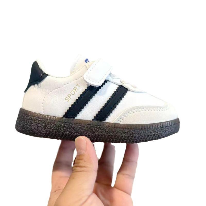 Kids' Canvas Sports Shoes: Spring & Fall, Boys' German Trainers, Girls' Versatile Sneakers, Velcro Baby Shoes