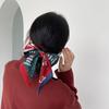 Ribbon Headband Christmas Silk Scarf Red New Year Scarf Simple Long Scarf  Women