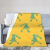 SpongeBob SquarePants Cartoon Blankets Squidward Flannel Funny Breathable Throw Blanket for Chair Covering Sofa Textile Decor