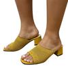 Spring And Summer Mid Heel Women Sandals And Slippers Flying Woven Breathable Mom Slippers For Women Mukluk Slippers For Women