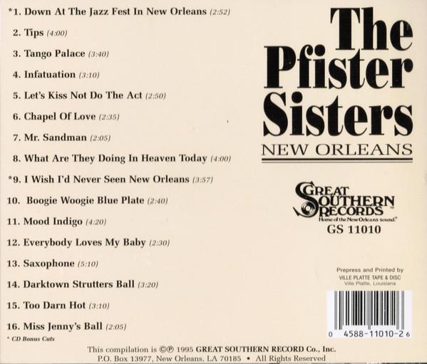 

CD PFISTER SISTERS - New Orleans GS11010 Great Southern 1995 Japan Jazz Used