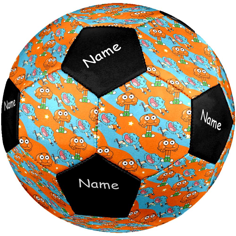 Custom Name The Amazing World of Gumball Theme Size 5 Soccer Ball, Suitable for Both Indoor and Outdoor Matches, a Gift Suitable for Everyone.
