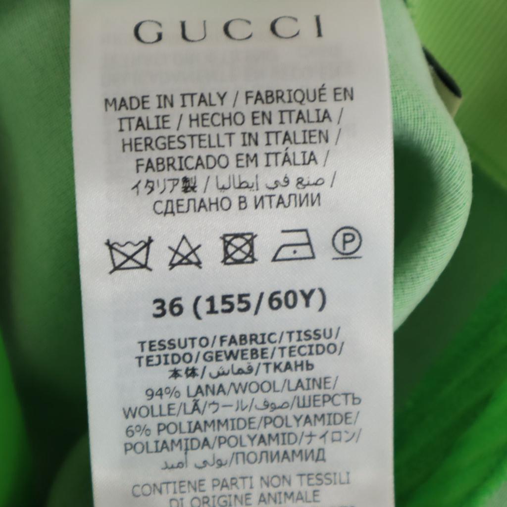 Gucci Made In Italy Corduroy Pants 36 Light Green Women Used