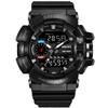 SMAEL Men Sports Watch Military Watches LED Quartz Dual Display Waterproof Outdoor Sport Men's Wristwatches
