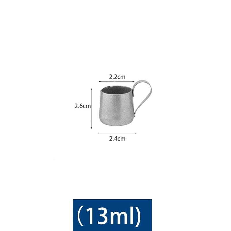 

Мини Питчер для Вспенивания Молока для Кофе Чашка из Нержавеющей Стали Питчеры для Сливок для Эспрессо Мерная Чашка в Унциях Со Сливом A